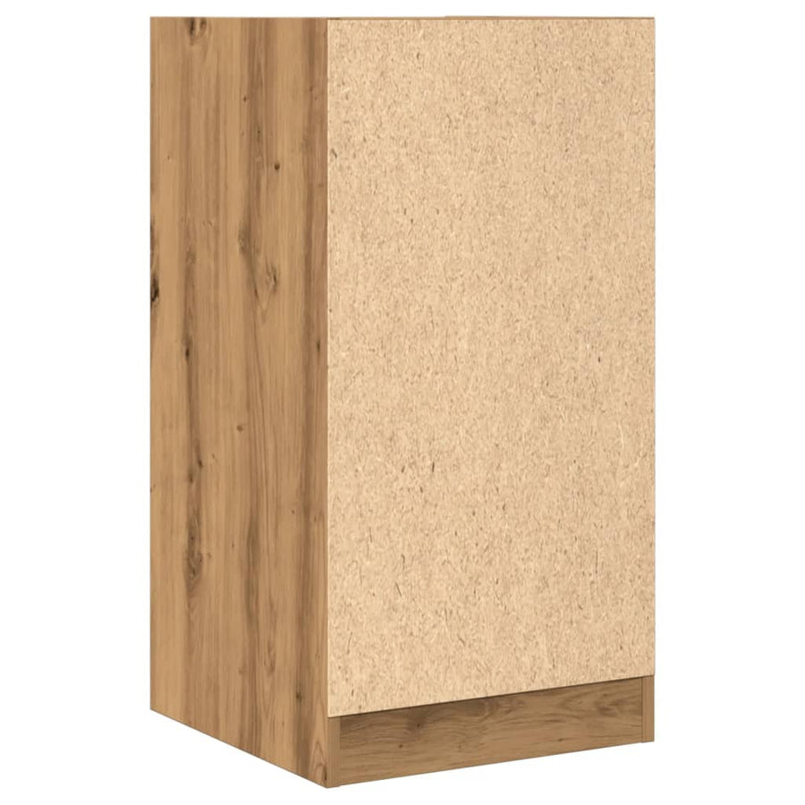 Apothekerskast 40x41x77,5 cm bewerkt hout artisanaal eikenkleur