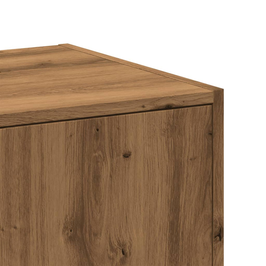 Apothekerskast 40x41x77,5 cm bewerkt hout artisanaal eikenkleur