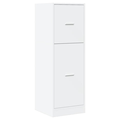 Apothekerskast 40x41x118 cm bewerkt hout wit