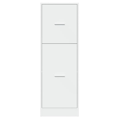 Apothekerskast 40x41x118 cm bewerkt hout wit