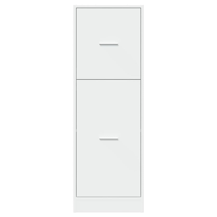 Apothekerskast 40x41x118 cm bewerkt hout wit
