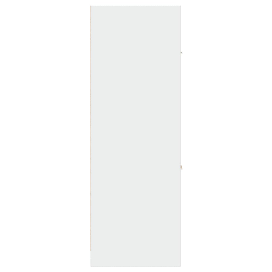 Apothekerskast 40x41x118 cm bewerkt hout wit