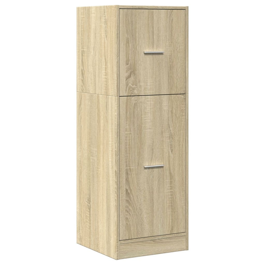 Apothekerskast 40x41x118 cm bewerkt hout sonoma eikenkleurig