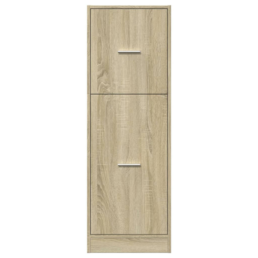 Apothekerskast 40x41x118 cm bewerkt hout sonoma eikenkleurig