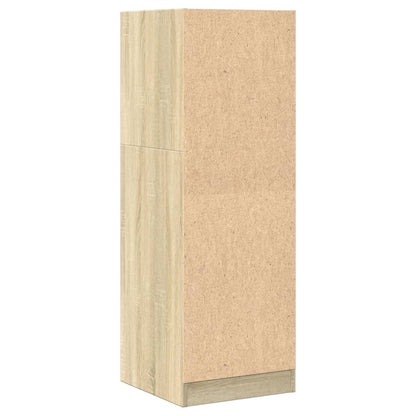 Apothekerskast 40x41x118 cm bewerkt hout sonoma eikenkleurig