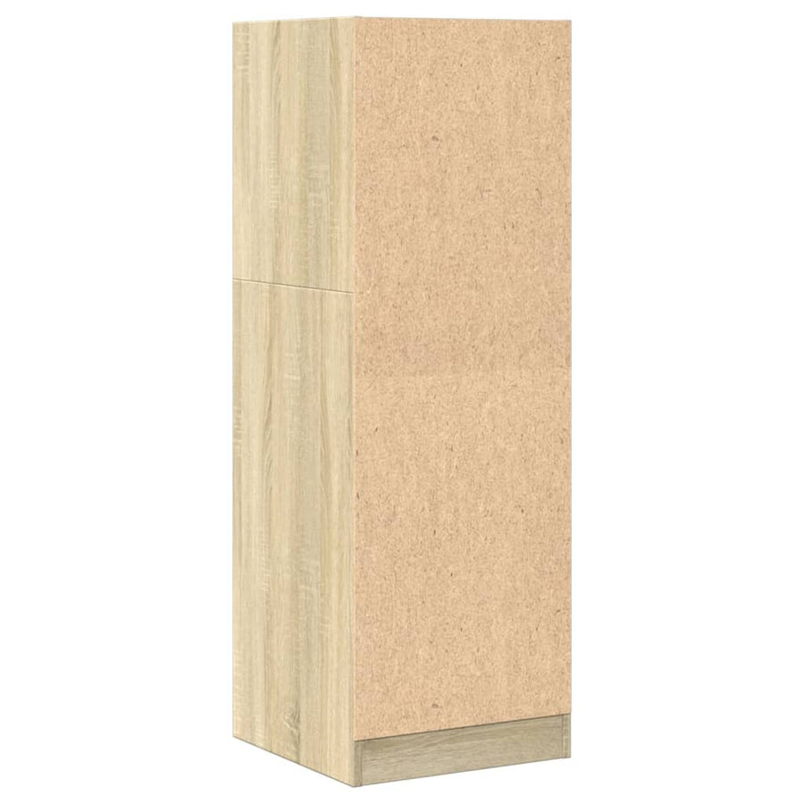 Apothekerskast 40x41x118 cm bewerkt hout sonoma eikenkleurig