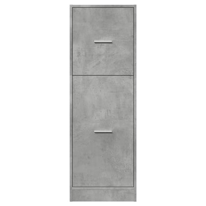 Apothekerskast 40x41x118 cm bewerkt hout betongrijs