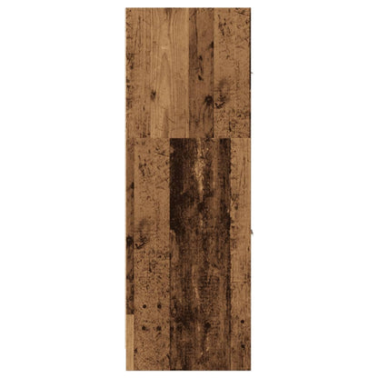 Apothekerskast 40x41x118 cm bewerkt hout oud houtkleurig