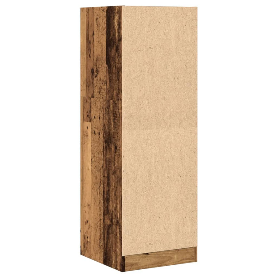 Apothekerskast 40x41x118 cm bewerkt hout oud houtkleurig