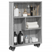 Opbergtrolley smal 48x13x68 cm grijs sonoma eiken