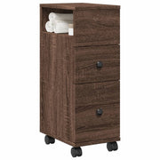 Badkamerkast 23x33x65 cm bewerkt hout bruin