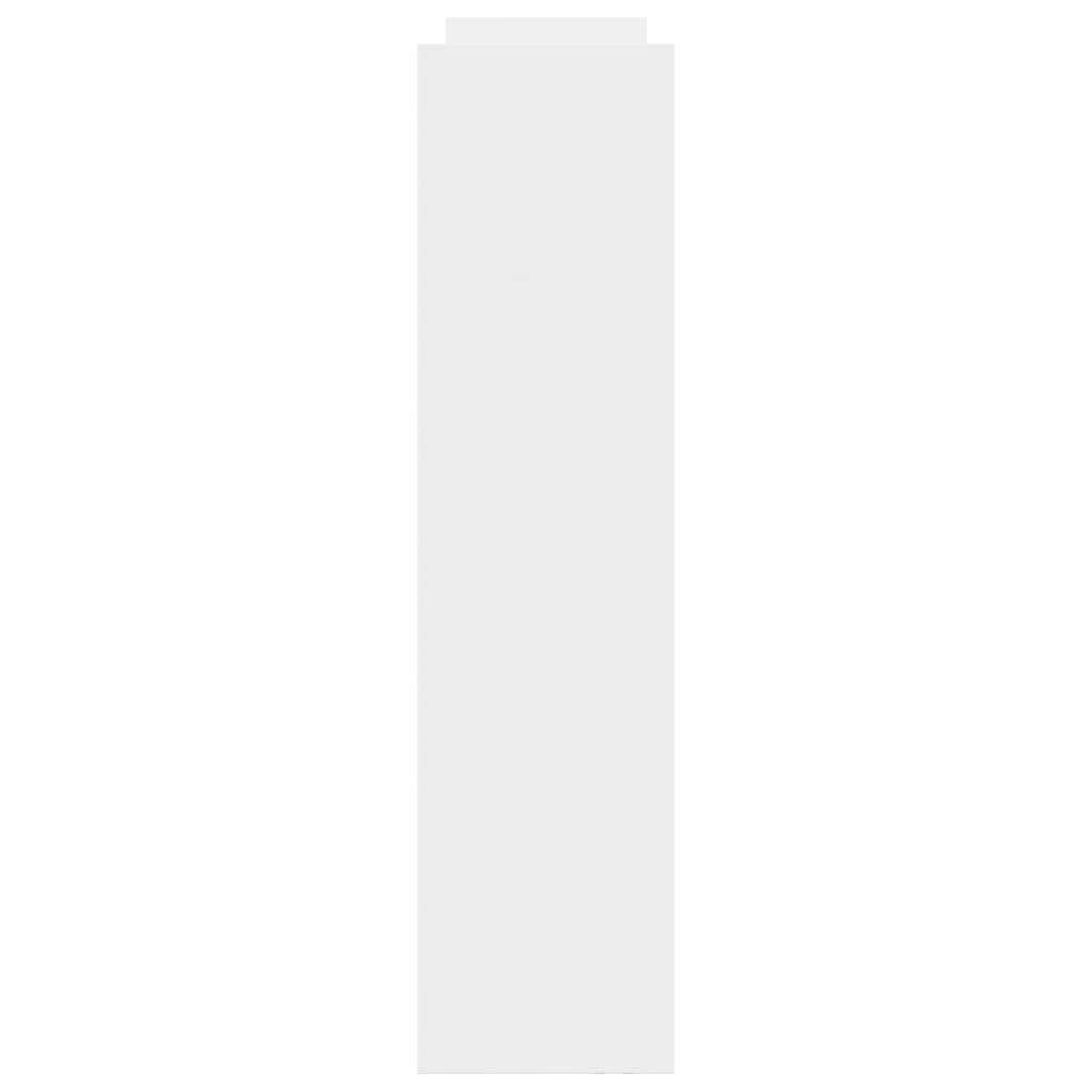 Opbergtrolley smal 4-laags bewerkt hout wit