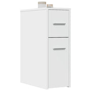 Badkamerkast smal met wielen 22x44x61.5 cm wit