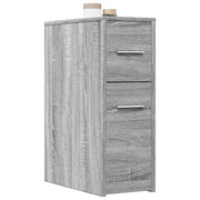 Badkamerkast smal 22x44x61,5 cm bewerkt hout grijs