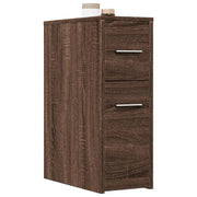 Badkamerkast smal 22x44x61.5 cm bewerkt hout bruin