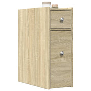 Badkamerkast smal 21.5x50x60 cm bewerkt hout