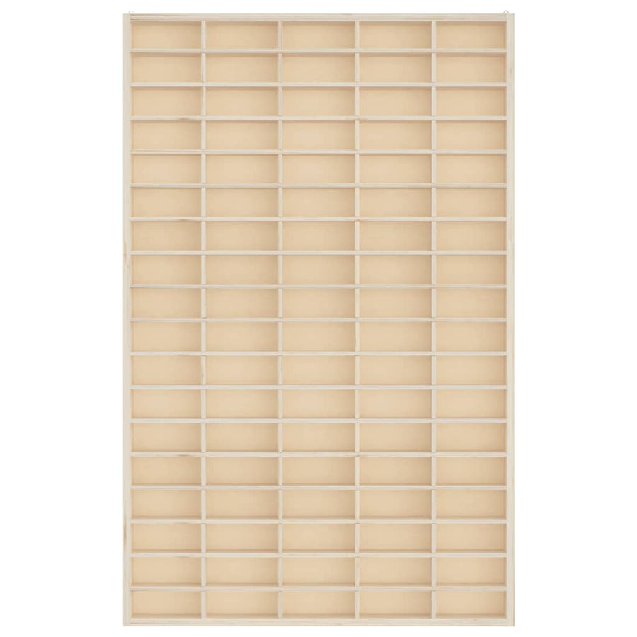 Wandkast met 90 vakken 50,5x4,5x79 cm
