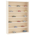 Houten verzamelvitrine met 6 planken 40x8,5x55 cm