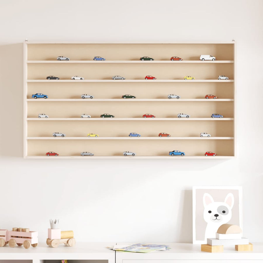 Houten Verzamelvitrine Met 6 Planken 100X8,5X55 Cm 100 x 8.5 x 55 cm