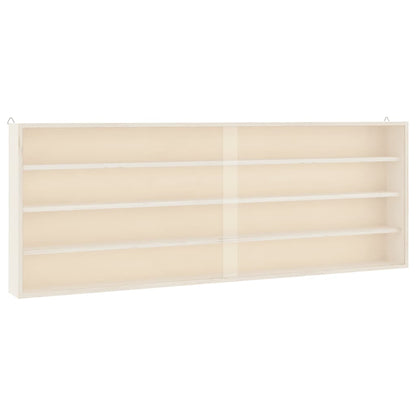 Houten verzamelvitrine met deuren 100x8,5x37 cm
