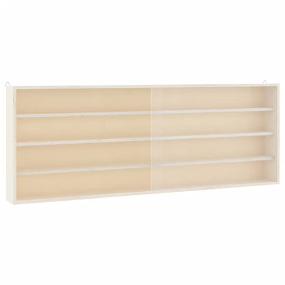 Houten verzamelvitrine met deuren 100x8,5x37 cm