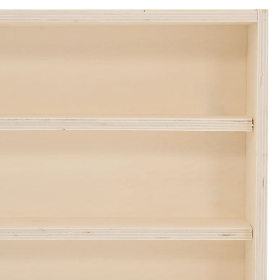 Houten verzamelvitrine met deuren 100x8,5x37 cm