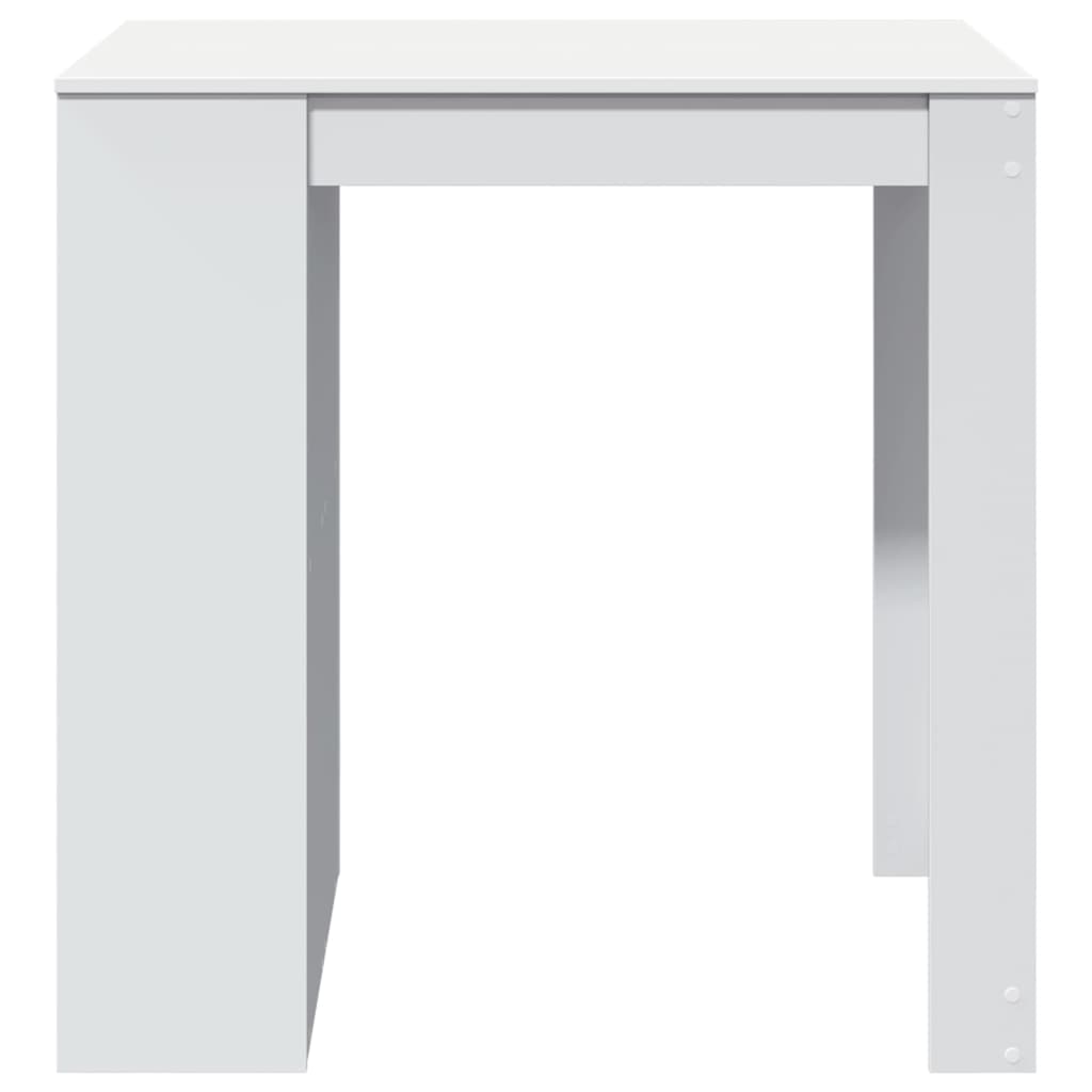 Bartafel 102x70x103,5 cm bewerkt hout wit