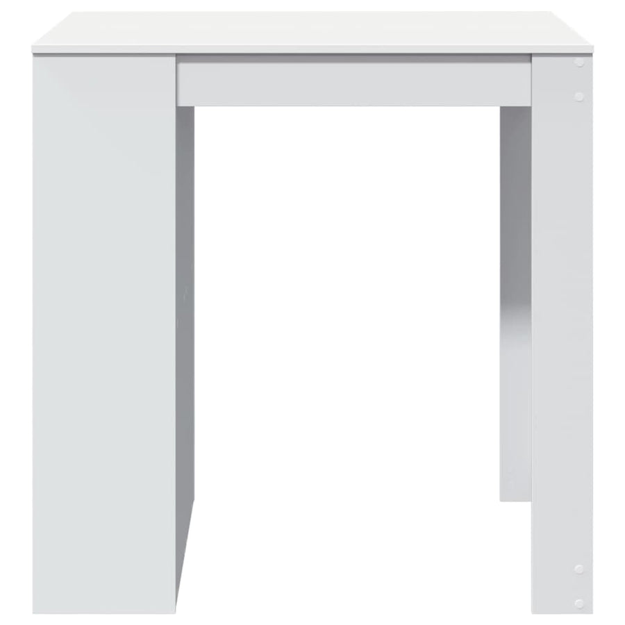 Bartafel 102x70x103,5 cm bewerkt hout wit