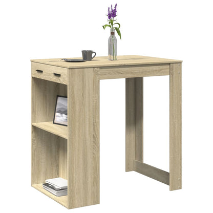 Bartafel 102x70x103,5 cm bewerkt hout sonoma eikenkleurig