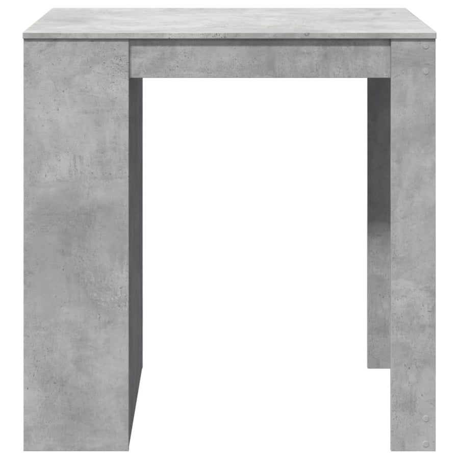 Bartafel 102x70x103,5 cm bewerkt hout betongrijs