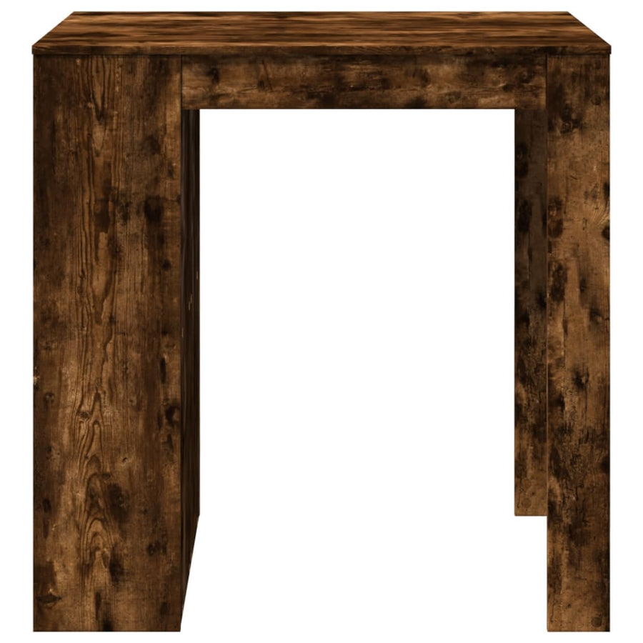 Bartafel 102x70x103,5 cm bewerkt hout gerookt eikenkleurig