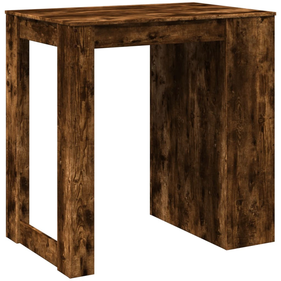 Bartafel 102x70x103,5 cm bewerkt hout gerookt eikenkleurig