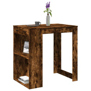 Bartafel 102x70x103,5 cm bewerkt hout gerookt eiken