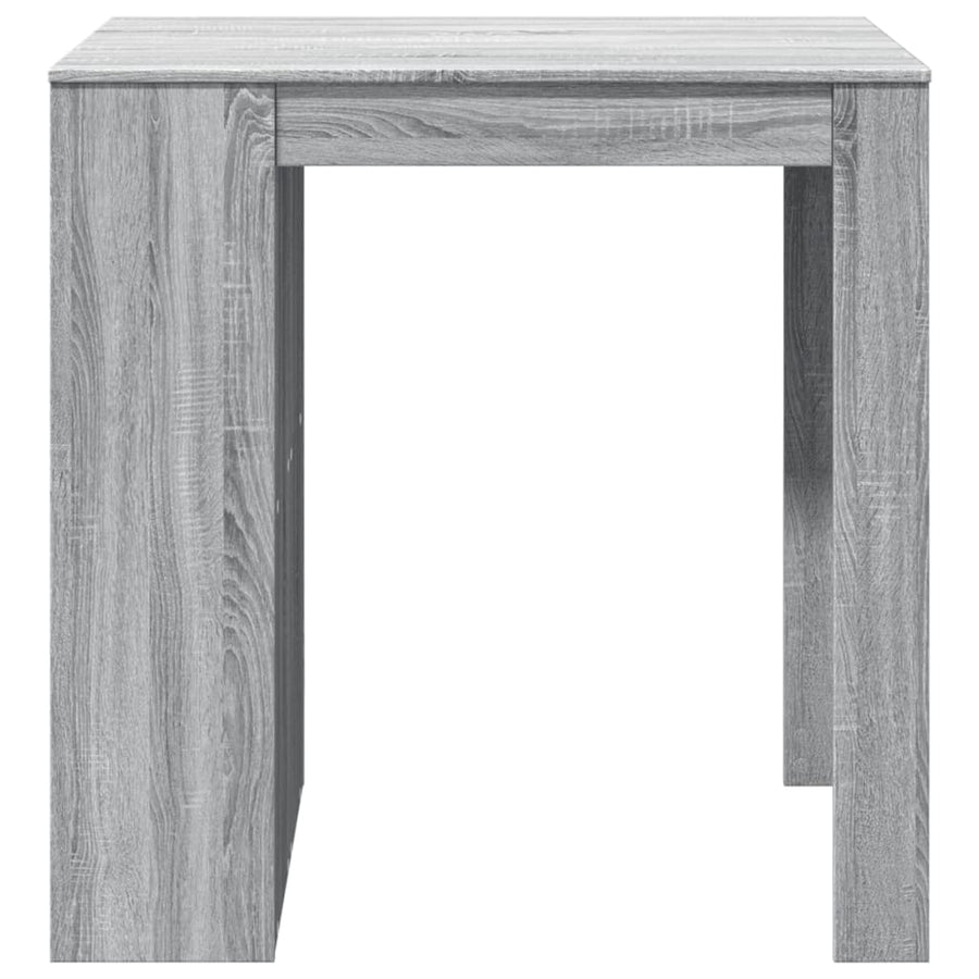 Bartafel 102x70x103,5 cm bewerkt hout grijs sonoma eikenkleur