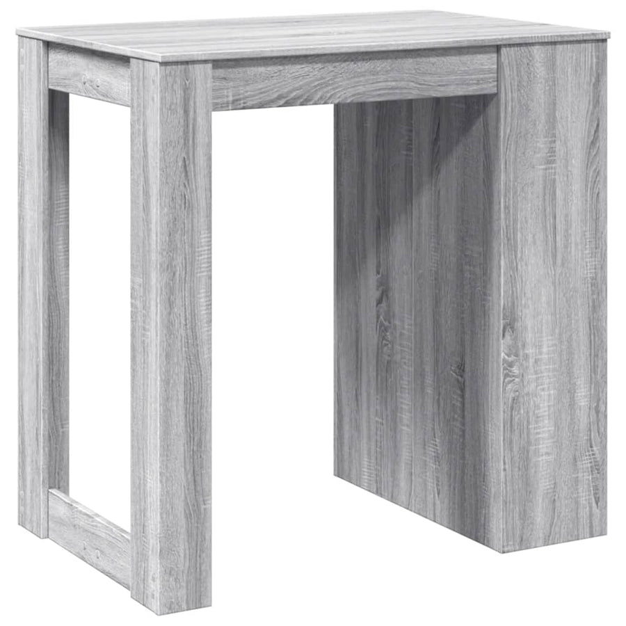 Bartafel 102x70x103,5 cm bewerkt hout grijs sonoma eikenkleur