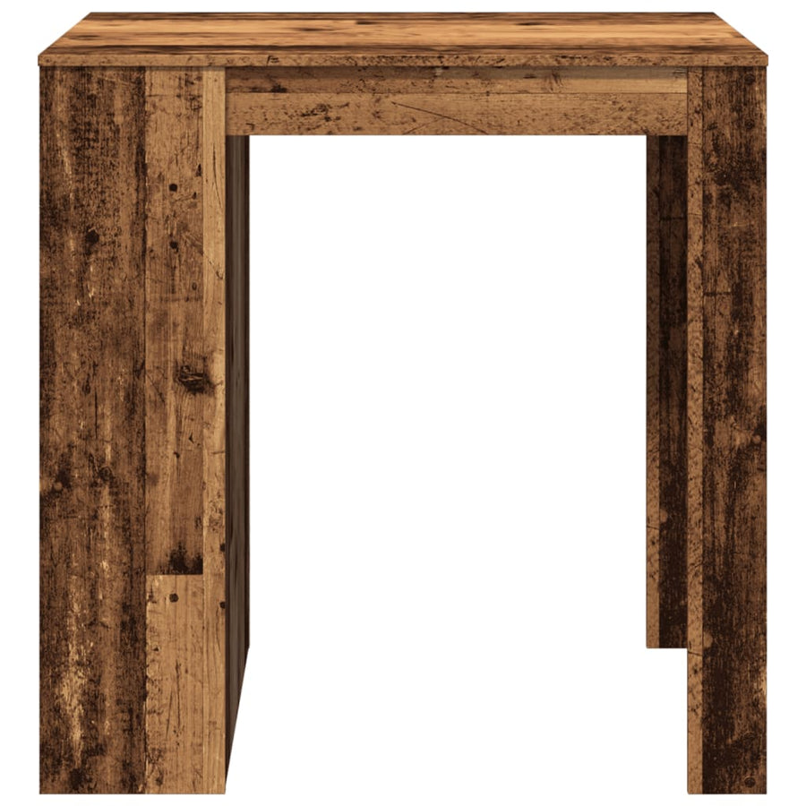 Bartafel 102x70x103,5 cm bewerkt hout oud houtkleurig