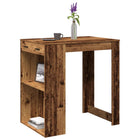 Bar table 102x70x103.5 cm treated wood old wood-colored