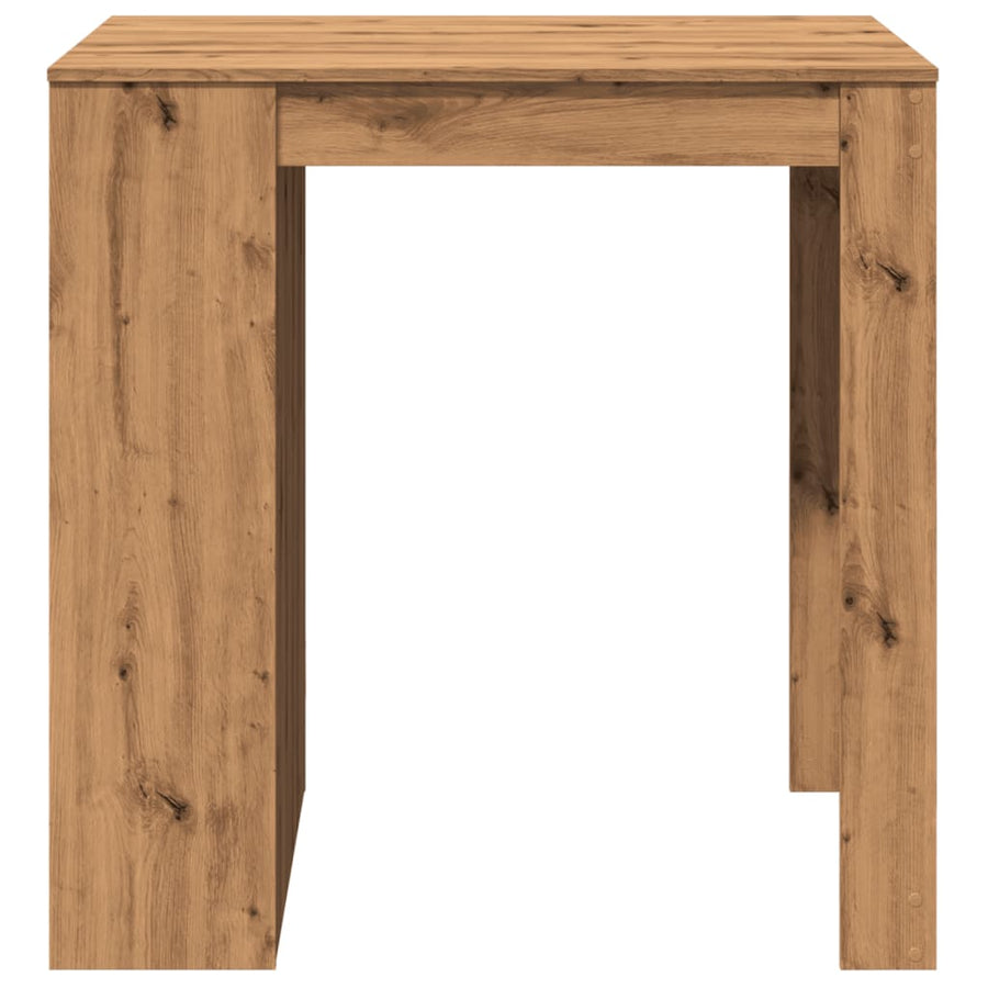 Bartafel 102x70x103,5 cm bewerkt hout artisanaal eikenkleurig