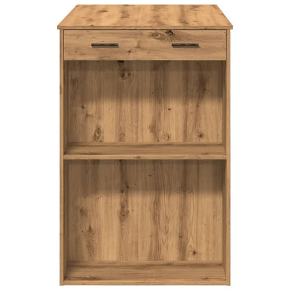 Bartafel 102x70x103,5 cm bewerkt hout artisanaal eikenkleurig