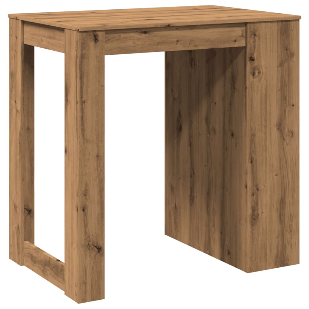 Bartafel 102x70x103,5 cm bewerkt hout artisanaal eikenkleurig