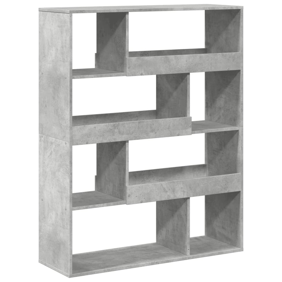 Boekenkast 100x33x125,5 cm bewerkt hout betongrijs
