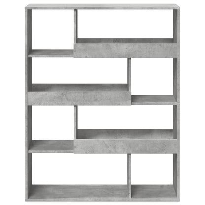 Boekenkast 100x33x125,5 cm bewerkt hout betongrijs