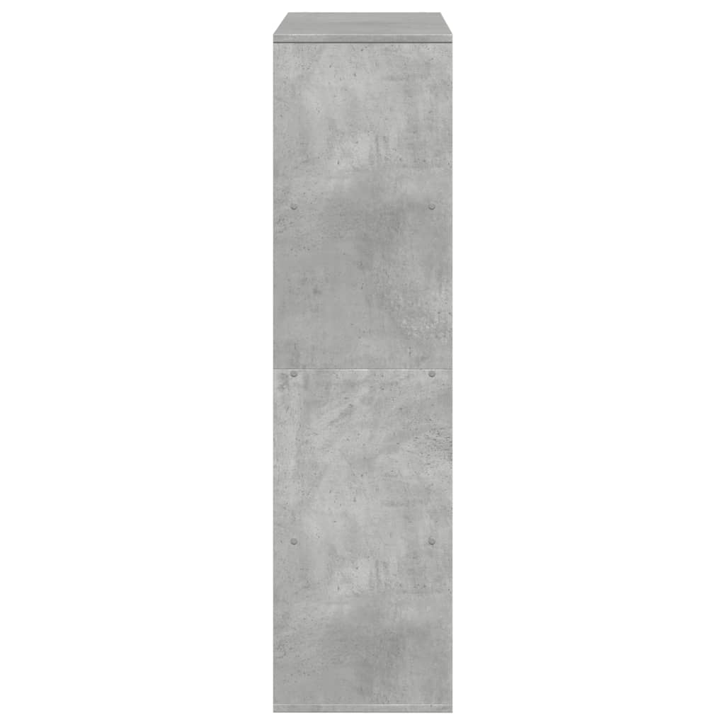 Boekenkast 100x33x125,5 cm bewerkt hout betongrijs