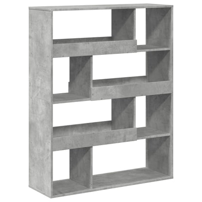 Boekenkast 100x33x125,5 cm bewerkt hout betongrijs