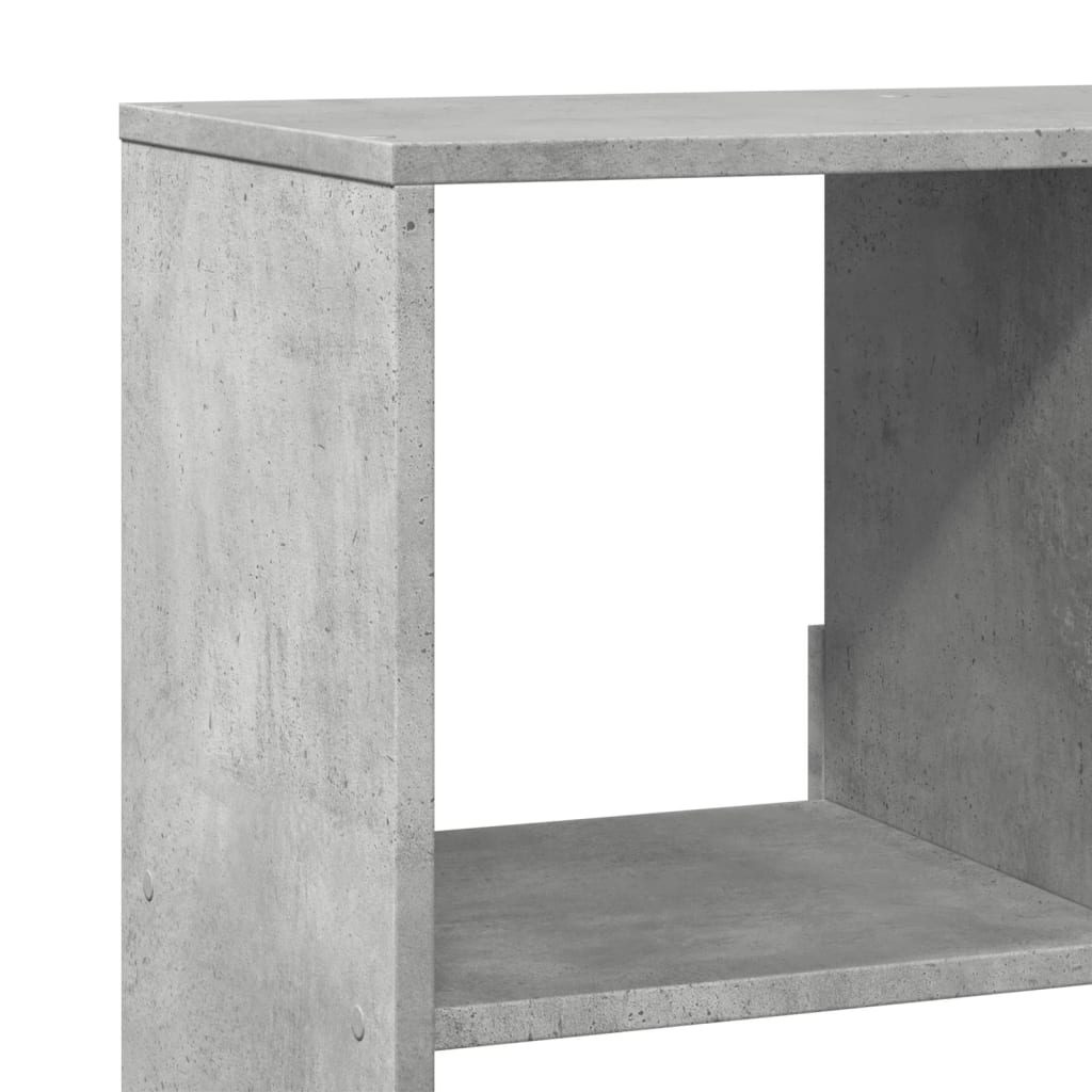 Boekenkast 100x33x125,5 cm bewerkt hout betongrijs