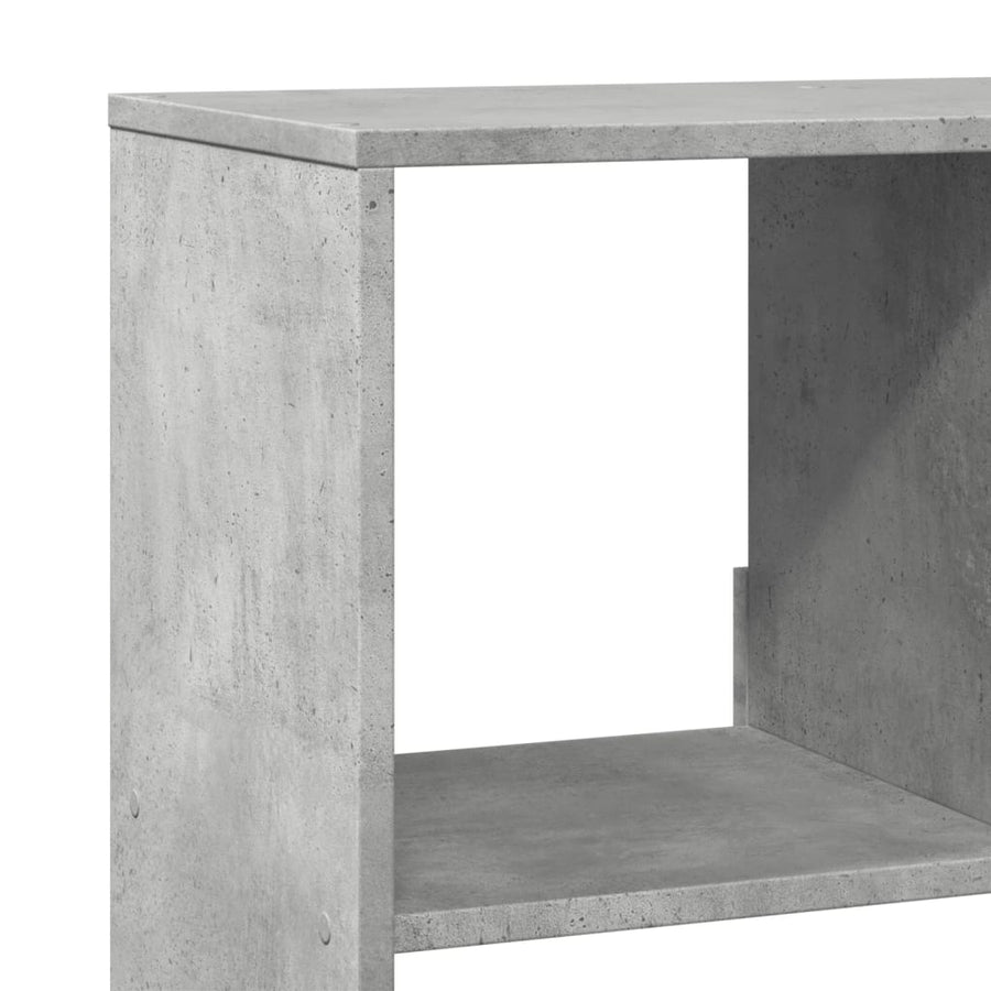 Boekenkast 100x33x125,5 cm bewerkt hout betongrijs