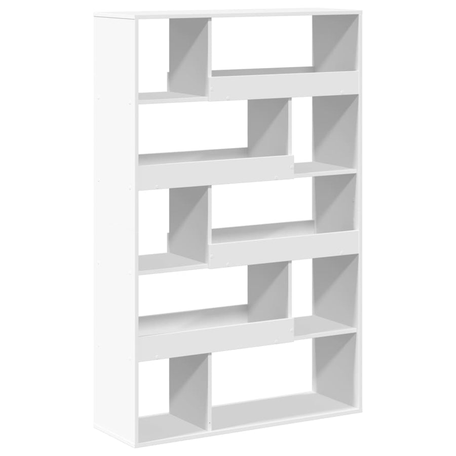 Boekenkast 100x33x156,5 cm bewerkt hout wit