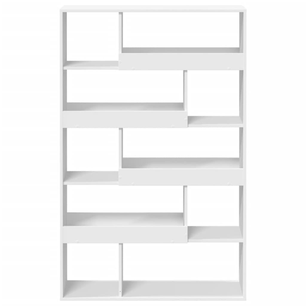 Boekenkast 100x33x156,5 cm bewerkt hout wit