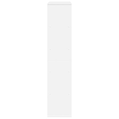 Boekenkast 100x33x156,5 cm bewerkt hout wit