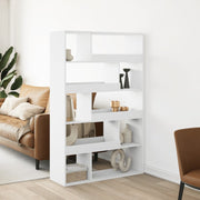 Boekenkast 100x33x156,5 cm bewerkt hout wit muurmontage